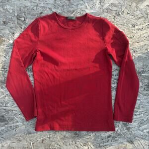 Lauren Ralph Lauren Shirt Size XS Long Sleeve Vintage Crewneck Utility Pocket
